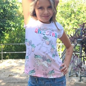 Granimals Beleive In Unicorn Sparkly Graphic T